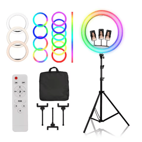 Ring Light LED 22’’ – Éclairage professionnel pour créateurs