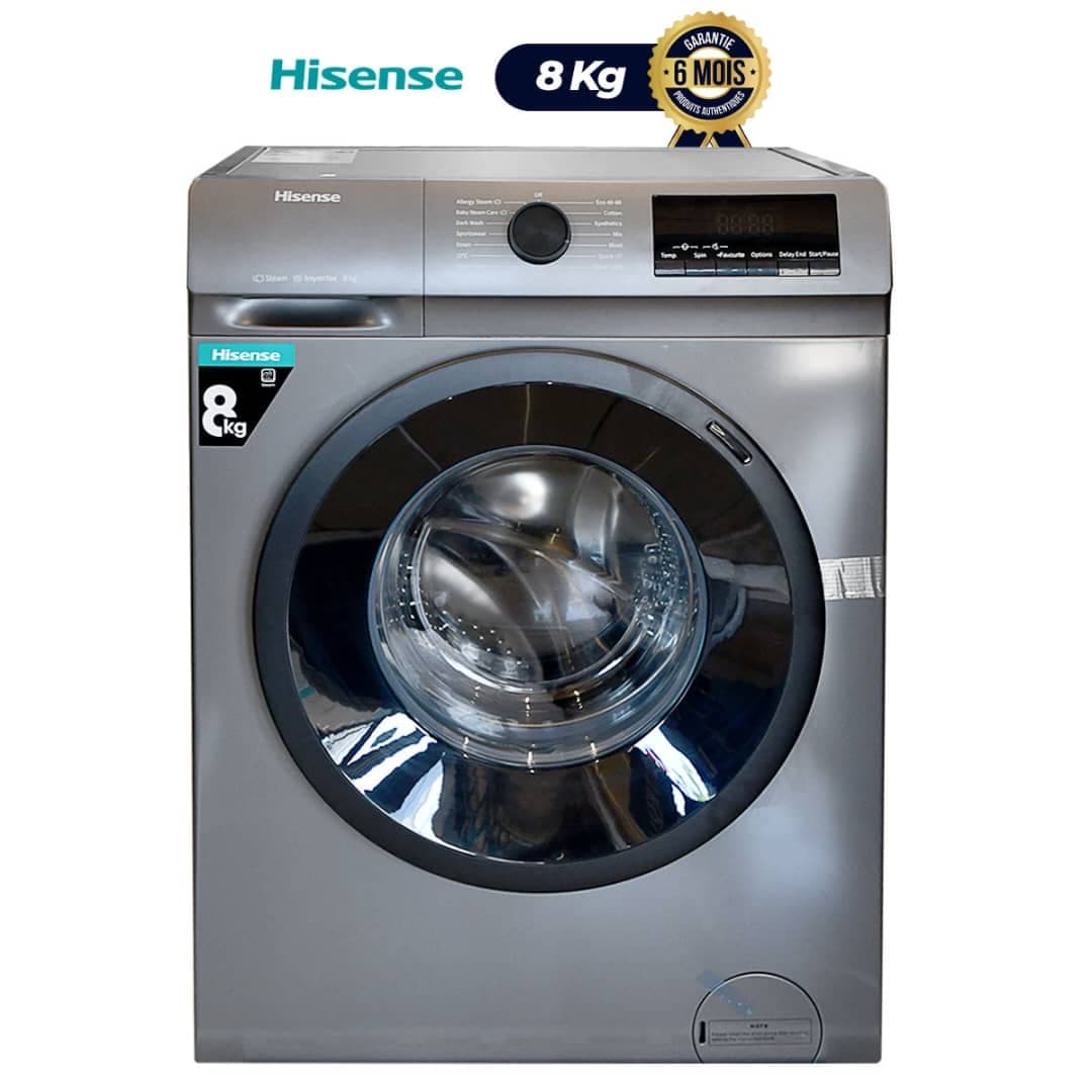 Machine à laver automatique Hisense – 8 kg